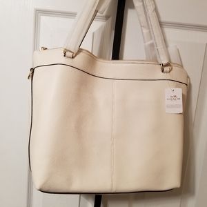 Brand New Off White Coach Handbag
